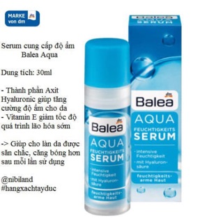 Kem dưỡng BALEA AQUA của Đức