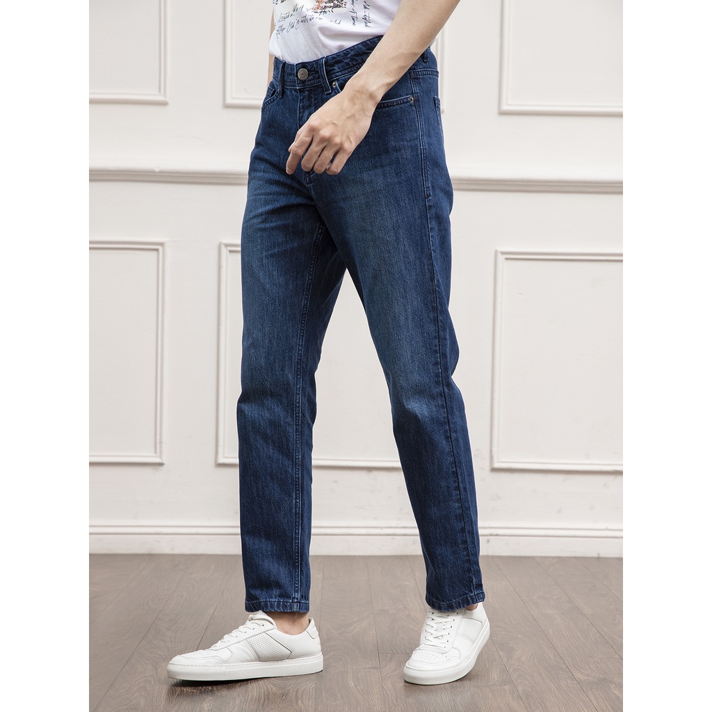 Quần Jeans ARISTINO phom Regular fit suông, mềm mại, xốp nhẹ và thoáng khí - AJN00301