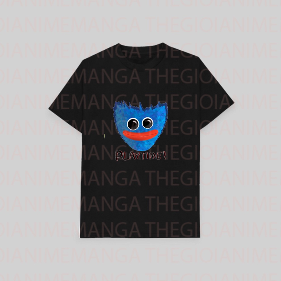 Áo thun phông đen in hình game POPPY PLAYTIME thời trang nam nữ chất đẹp