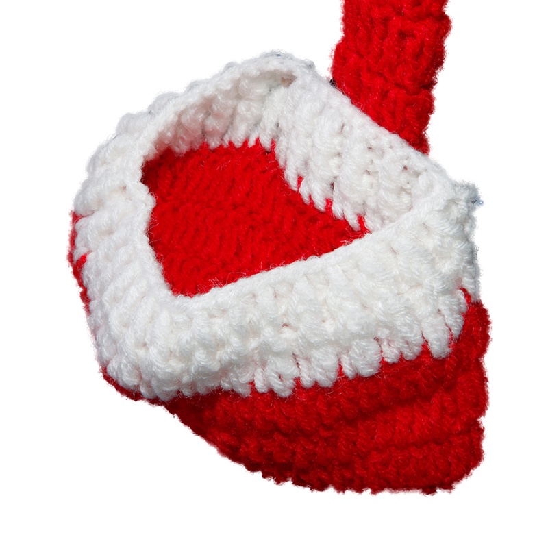 Mũ Ông Già Noel Bằng Bóng Lông Trắng Đỏ Dùng Trang Trí Nhà Dịp Giáng Sinh