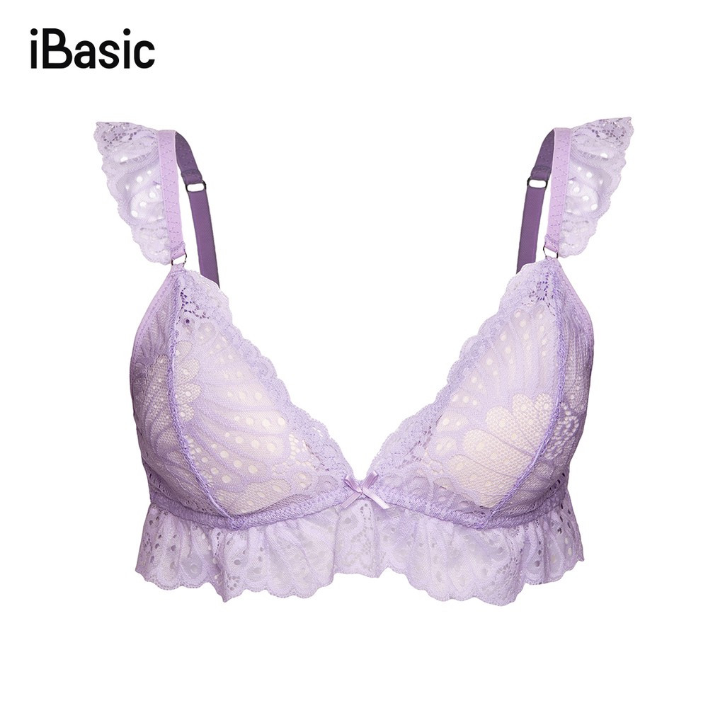 [Mã FAMALLT5 giảm 15% đơn 150k] Áo ngực bralette ren mút mỏng iBasic BRAY038