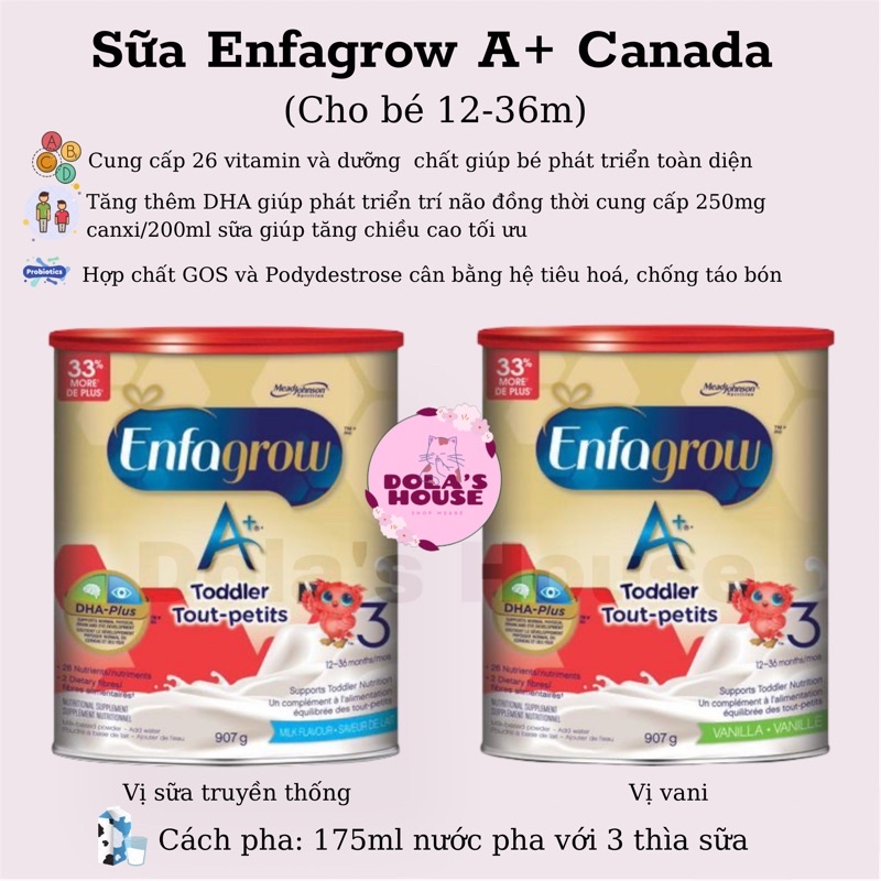 SỮA ENFAGROW A+ CANADA 907G