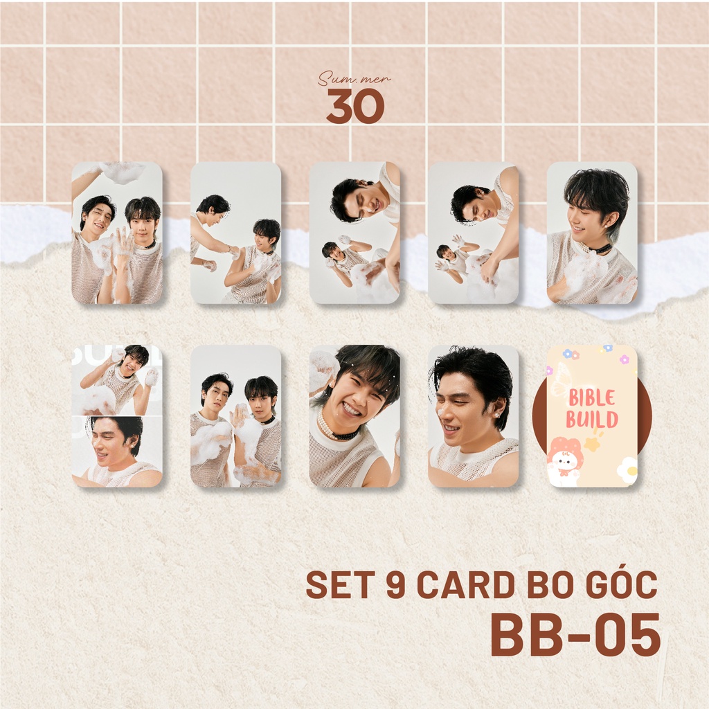 Sum.mer30 -  SET 9 CARD BO GÓC BuildBible - KINNPORSCHE