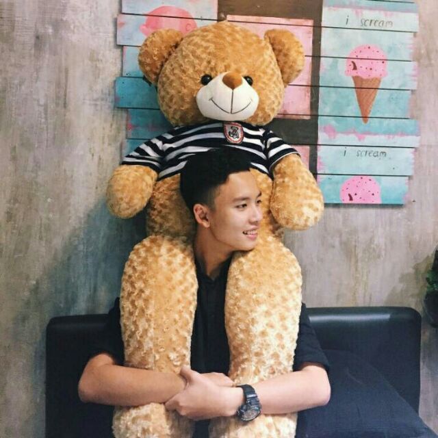 Gấu bông teddy khổ 2m ( nhiều màu)