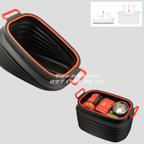 Thùng đựng đồ ô tô co giãn - Dung tích 40 Lít | tienich_auto