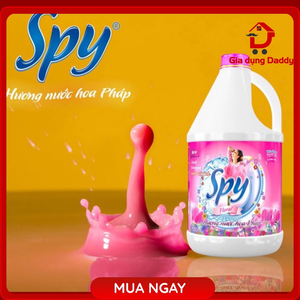 Nước giặt xả SPY 4 mùi thơm mát 3.5L