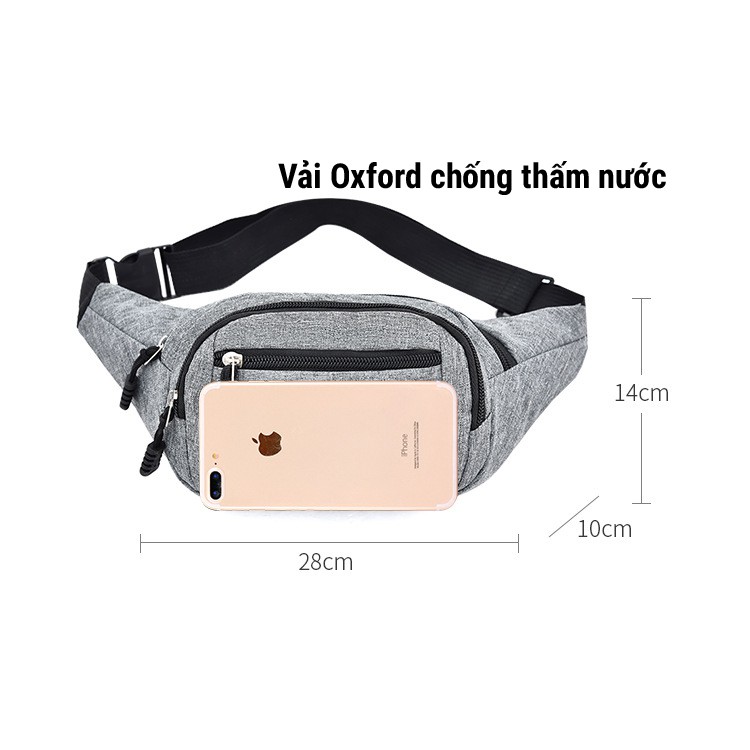 ⚡️Gía Rẻ Nhất - Túi Đeo Chéo nam nữ vải canvas ko thấm nước - túi bao tử, đeo hông, ví ngang, túi messenger | BigBuy360 - bigbuy360.vn