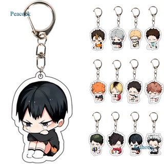 Kuhong Haikyuu!! Móc Khóa Họa Tiết Hoạt Hình Anime Kageyama Tobio Dễ Thương