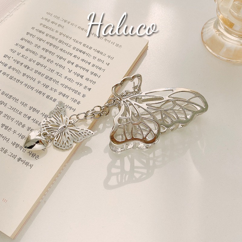 Kẹp tóc kim loại hình bướm phong cách Hàn Quốc,Kẹp càng cua cho nữ Haluco.accessories KT07