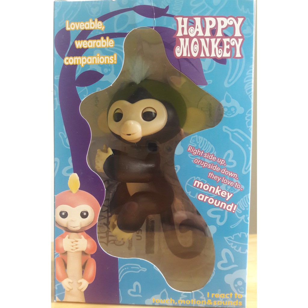 Happy Monkey- Khỉ con tương tác bám ngón tay