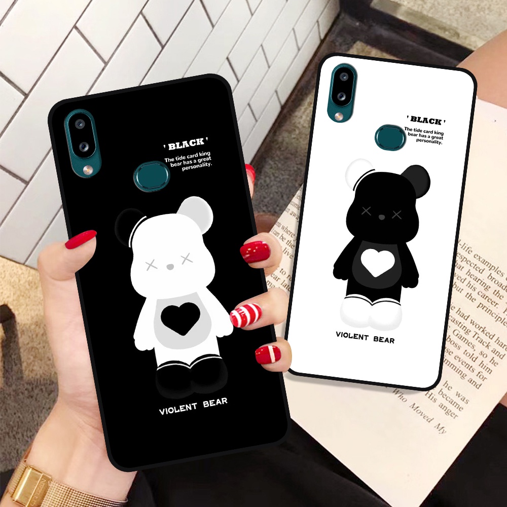 Ốp lưng Samsung A10s in hình họa tiết Mountain, Be@rbrick dễ thương (T13 - T18)