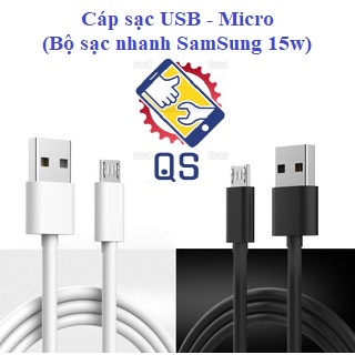 Dây sạc Samsung USB-Micro Chính Hãng Cho Dòng J, S, A5, Note Trước năm 2017, Gọn Nhẹ, Kết Nối Đa Năng Cho Nhiều Dòng Máy