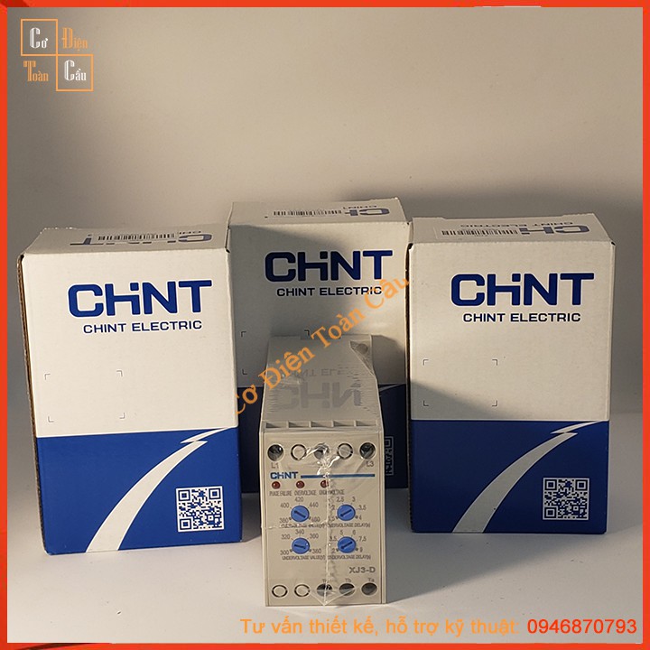 Rơle ( relay ) bảo vệ điện áp 3 pha Chint XJ3-D, XJ3-G