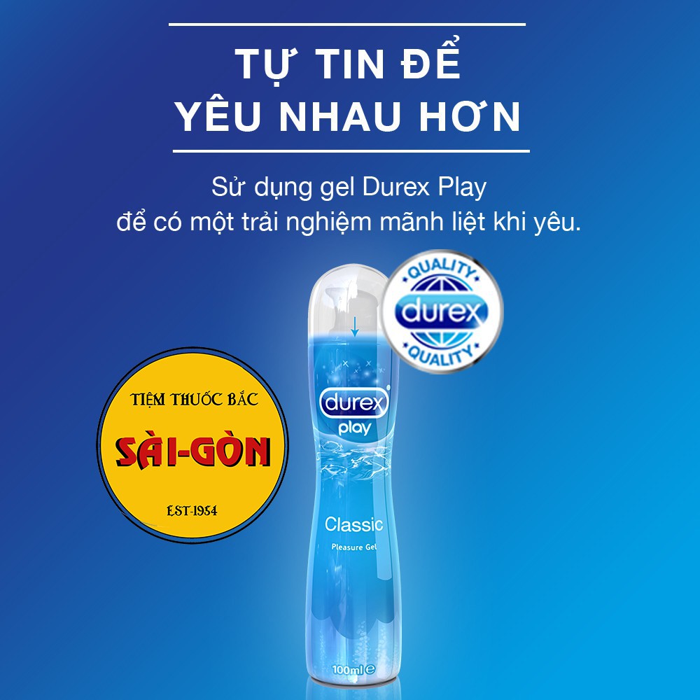 Gel bôi trơn Âm đạo Durex Play Classic 50ml - Tăng độ ẩm tự nhiên đánh bay khô hạn