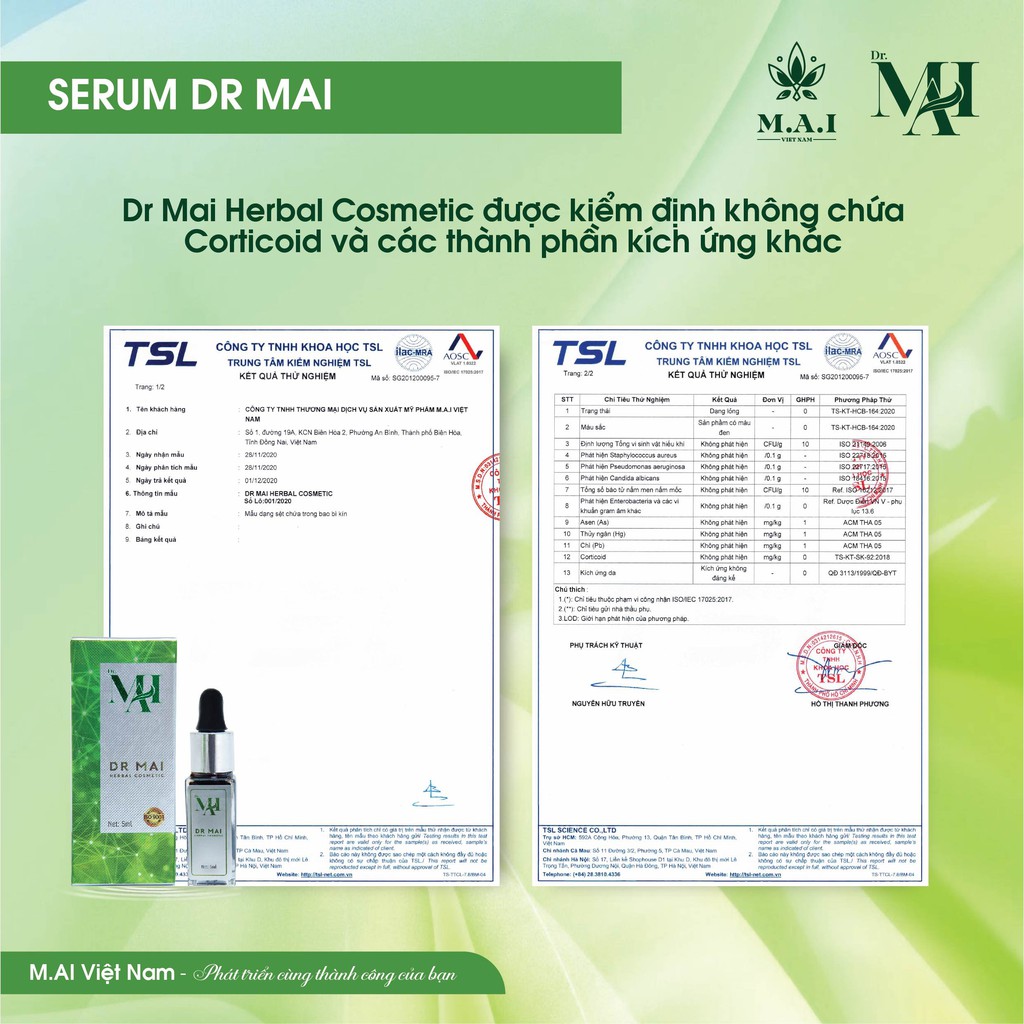 Dr Mai, Serum mụn Dr Mai 5ml, sạch mụn mờ thâm, mờ sẹo rỗ lựa chọn hoàn hảo cho da mụn | BigBuy360 - bigbuy360.vn