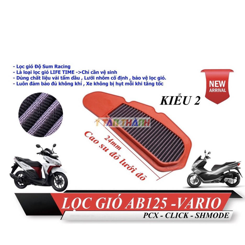 lọc gió độ vario BMC