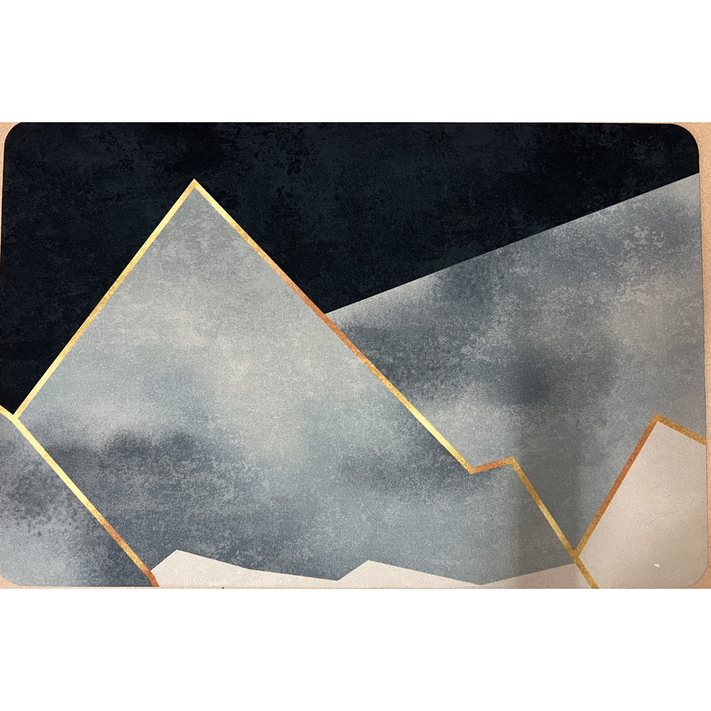 Thảm nhà tắm hình chữ nhật, thảm chùi chân chống trượt nhanh khô, thảm chân decor nhà tắm, nhà bếp ThamNTHCN