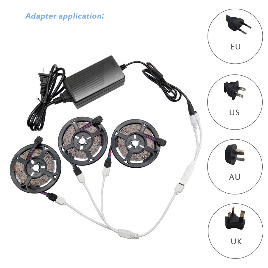 Bộ Biến Áp Nguồn Điện Gbkof AC110-240V Sang DC 12V 8A Phích Cắm EU/US/UK/AU Cho Đèn LED RGB