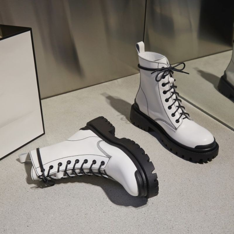 (SẴN ĐEN 36) Boots ulzzang B45 đế cao 4cm | BigBuy360 - bigbuy360.vn