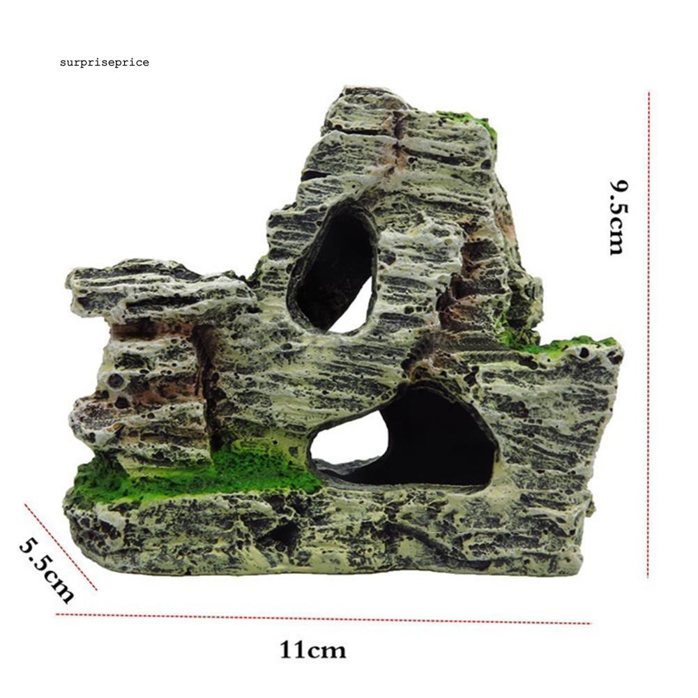 Đá rêu nhân tạo hình núi dùng để trang trí hồ cá