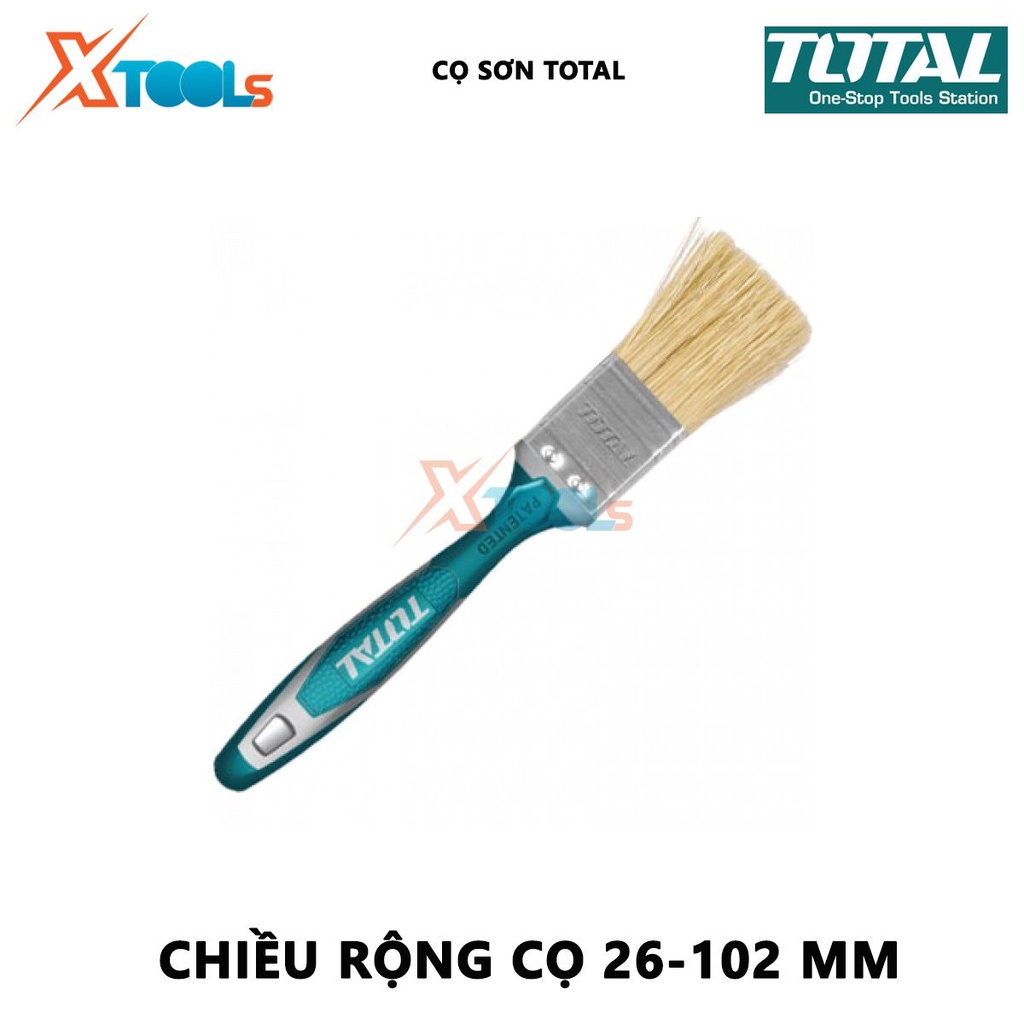 Cọ sơn TOTAL | chổi quét sơn chiều dài cọ 51 - 70mm bề rộng cọ 1"  - 4"  độ dày cọ 16 - 22mm [X