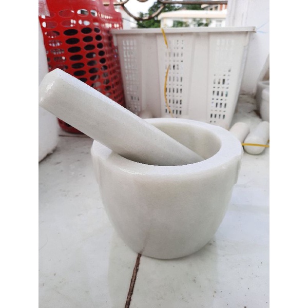 Cối đá lớn trắng 16cm