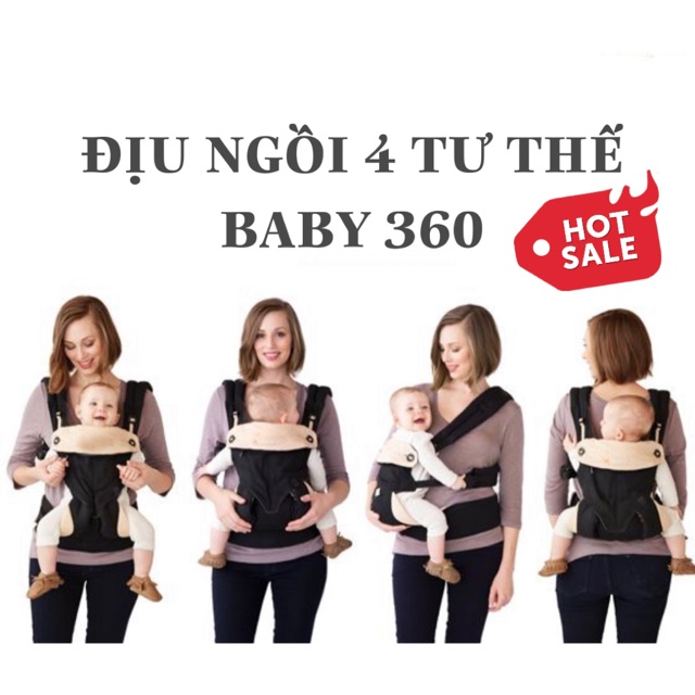 ĐỊU NGỒI TRỢ LỰC 4 TƯ THẾ BABY 360 HÀNG VNXK LOẠI 1