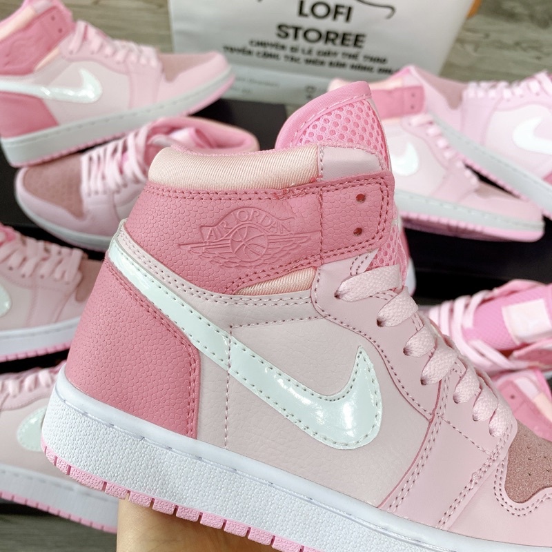 [ẢNH THẬT] Giày Thể Thao Jordan 1 hồng cao bản tiêu chuẩn [Full PK- Form chuẩn dày dặn]