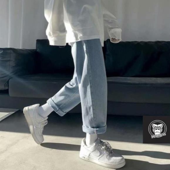 Quần JEAN NAM ỐNG RỘNG màu xanh nhạt và đen Pon.mens | BigBuy360 - bigbuy360.vn