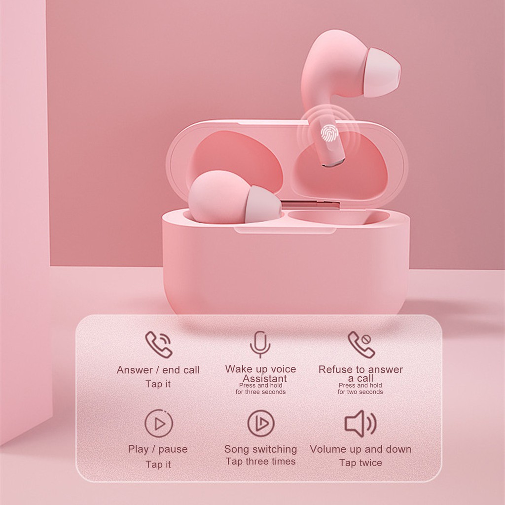 Tai Nghe Nhét Tai Hel + Bluetooth 5.0 Hifi Không Dây Có Thể Sạc Lại