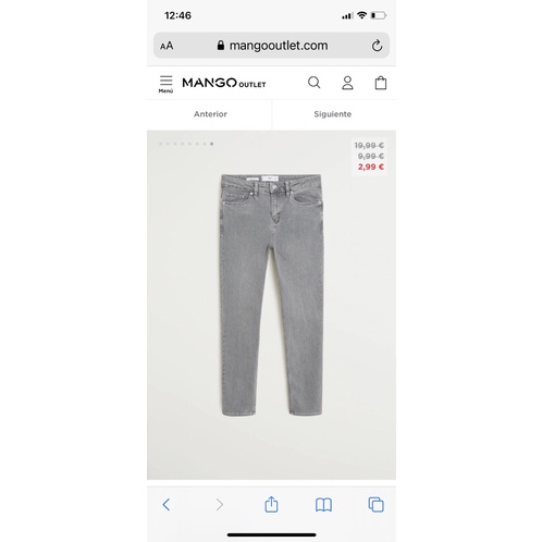 Quần jean Mango chuẩn auth