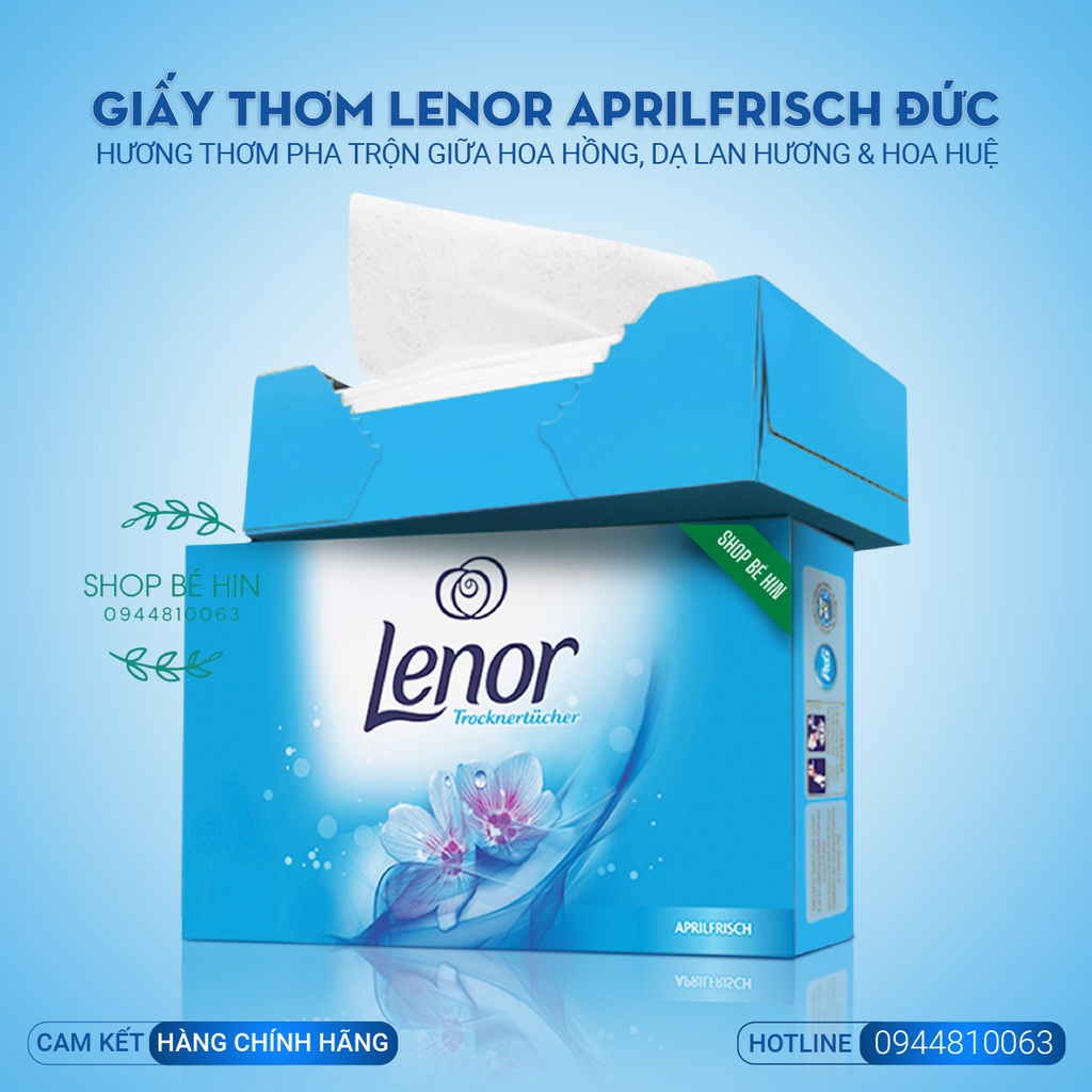 (Bill Đức) Giấy thơm LENOR, giấy thơm tủ quần áo Lenor, Hàng nội địa Đức