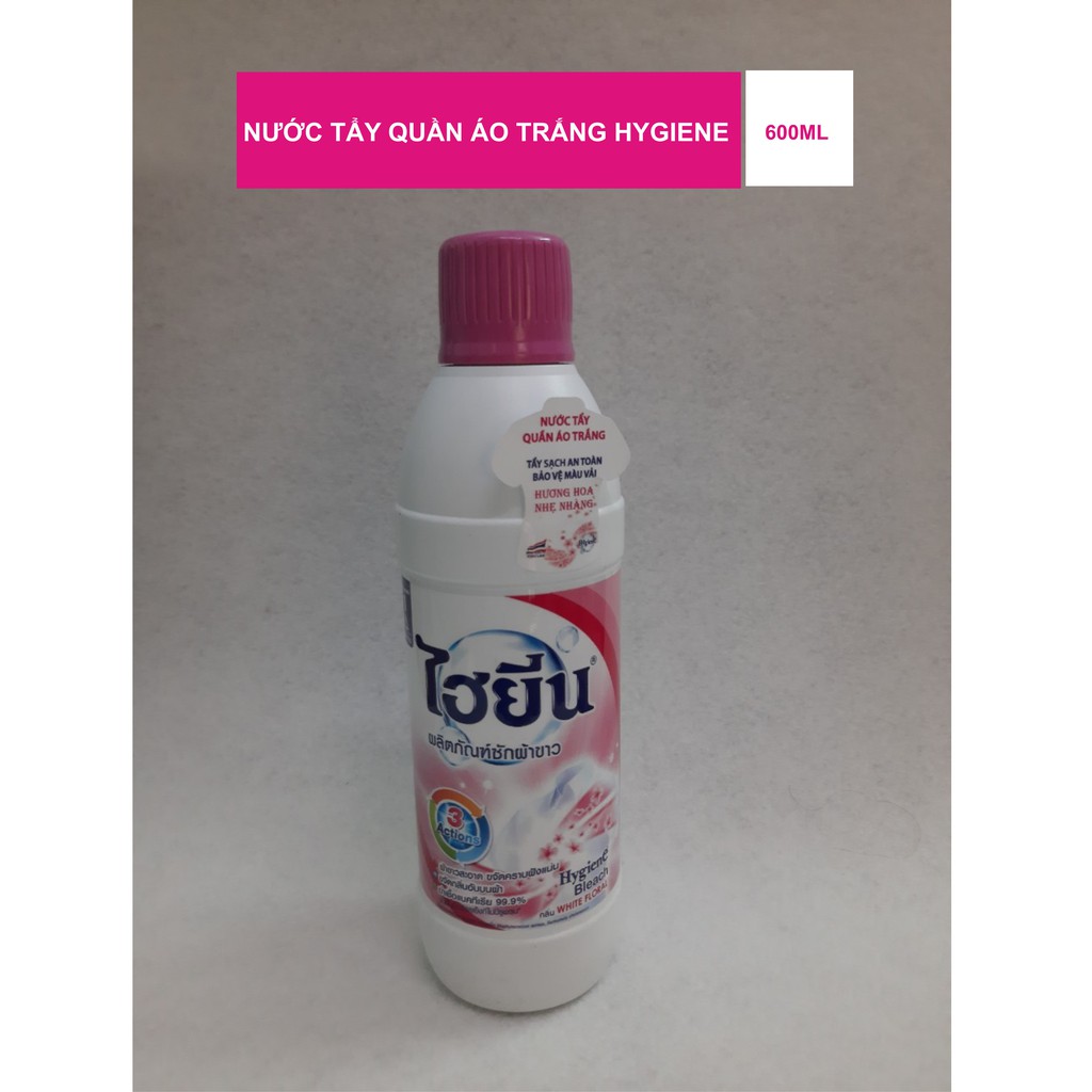 (HCM) Nước tẩy quần áo trắng/áo màu Hygiene Thái Lan 600ml