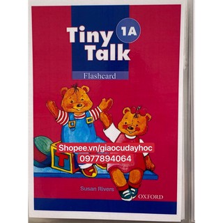 Flashcards  Tiny Talk 1A-1B ( khổ A5 - ép plastic bền đẹp )