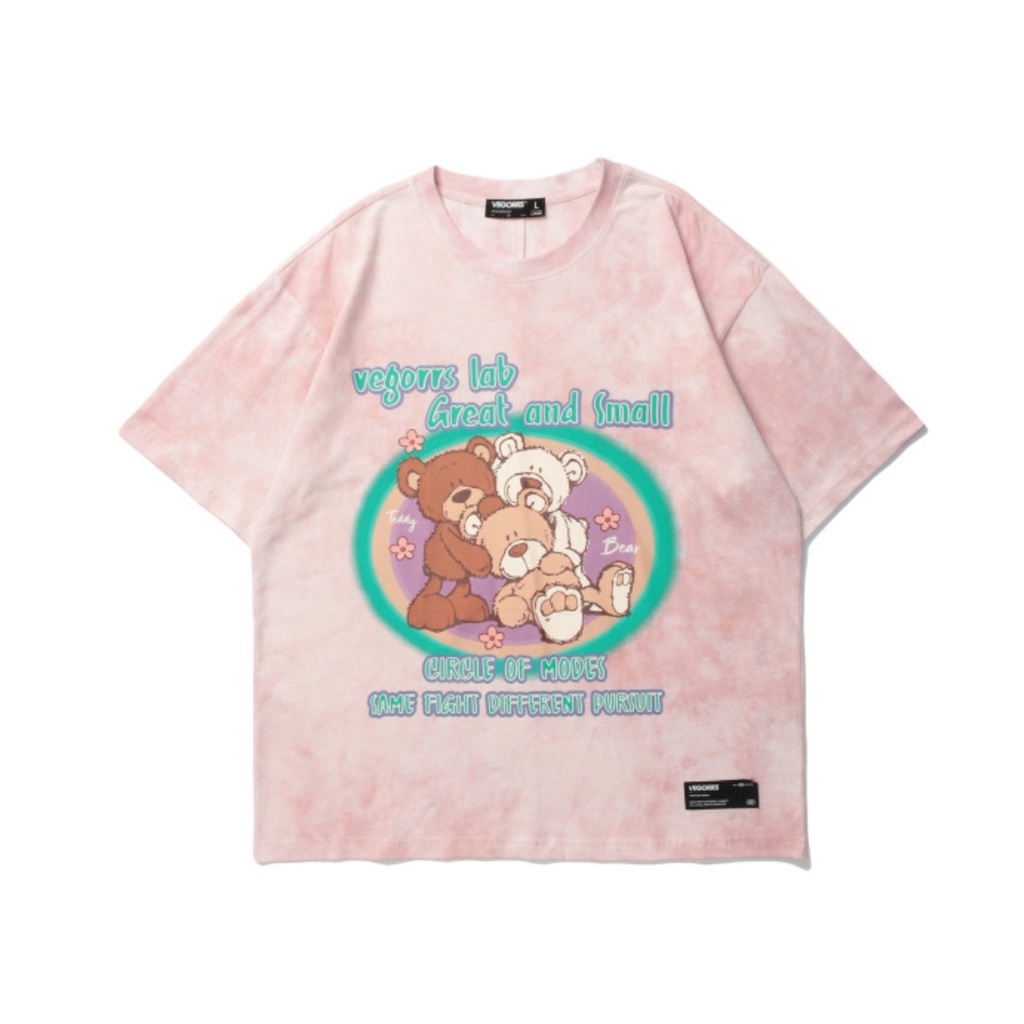 Áo thun tay lỡ MEANSTORE phông cotton Unisex nam nữ tee oversize form rộng pull Ulzzang vải mát - 533 3 gấu great