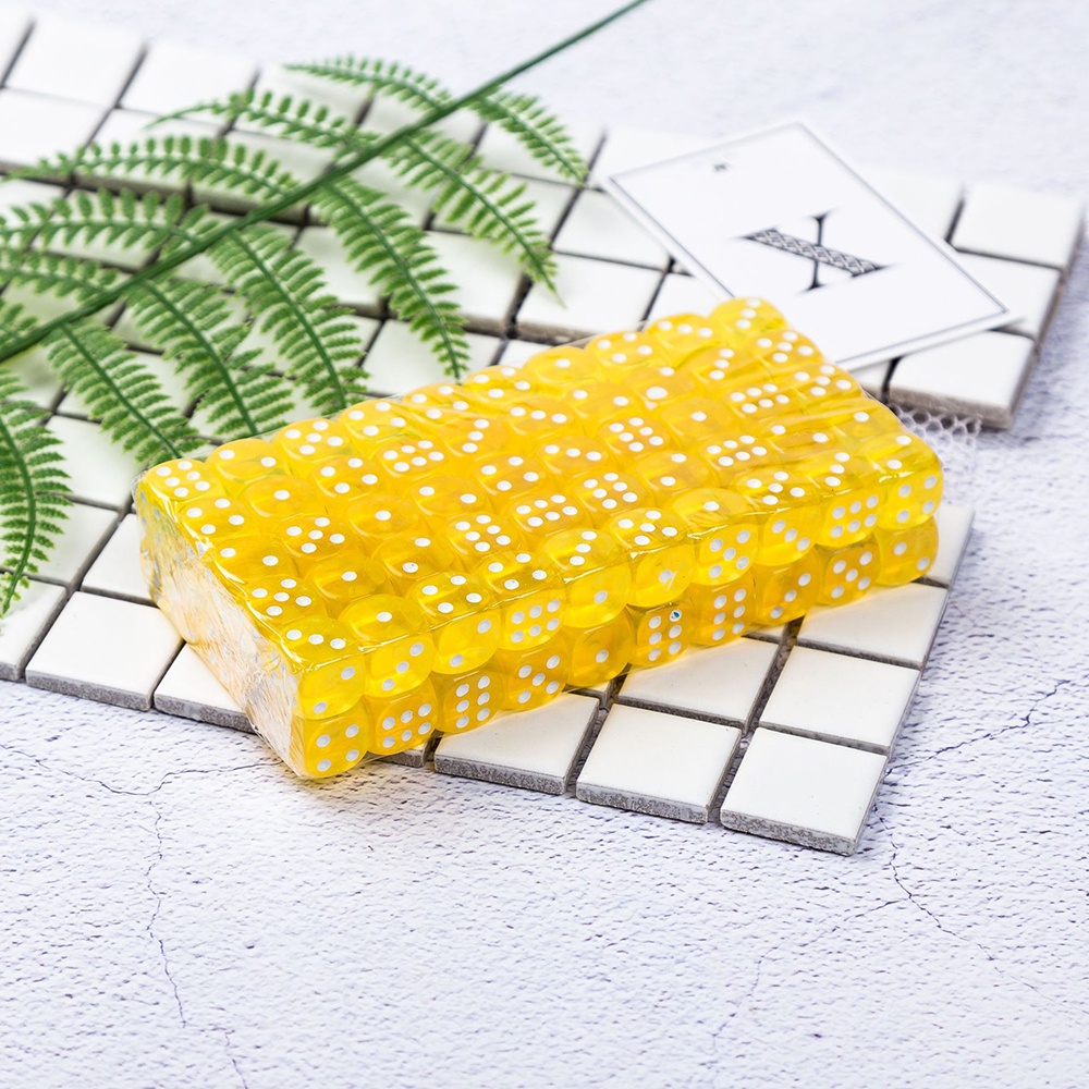 Xúc xắc trong suốt 1.6 cm xí ngầu nhiều màu sắc cực đẹp khách chọn màu SXT16