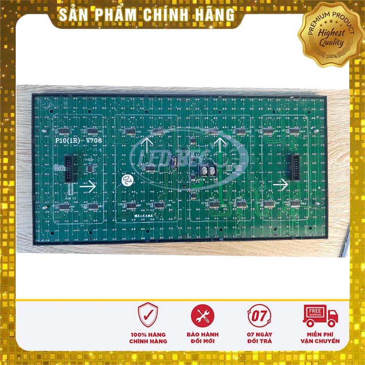 Module Led P10 1 Màu,  P10 Full Màu Hàng Trong Nhà Chính Hãng