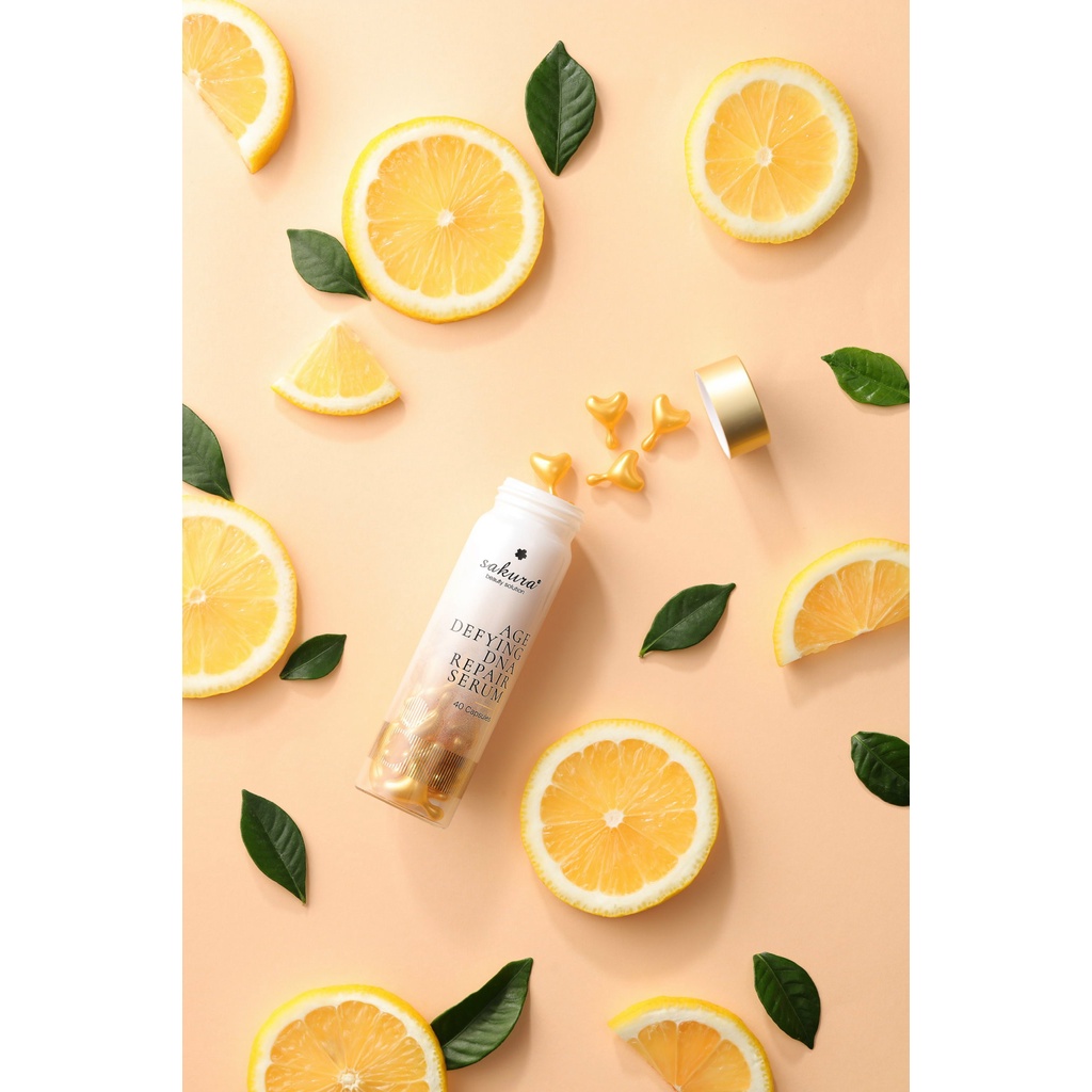 Serum Chống Lão Hóa, Phục Hồi Da Sakura Age Defying DNA Repair Serum Giữ Ẩm, Làm Căng Mịn Và Săn Chắc Da(40 viên / 18ml)