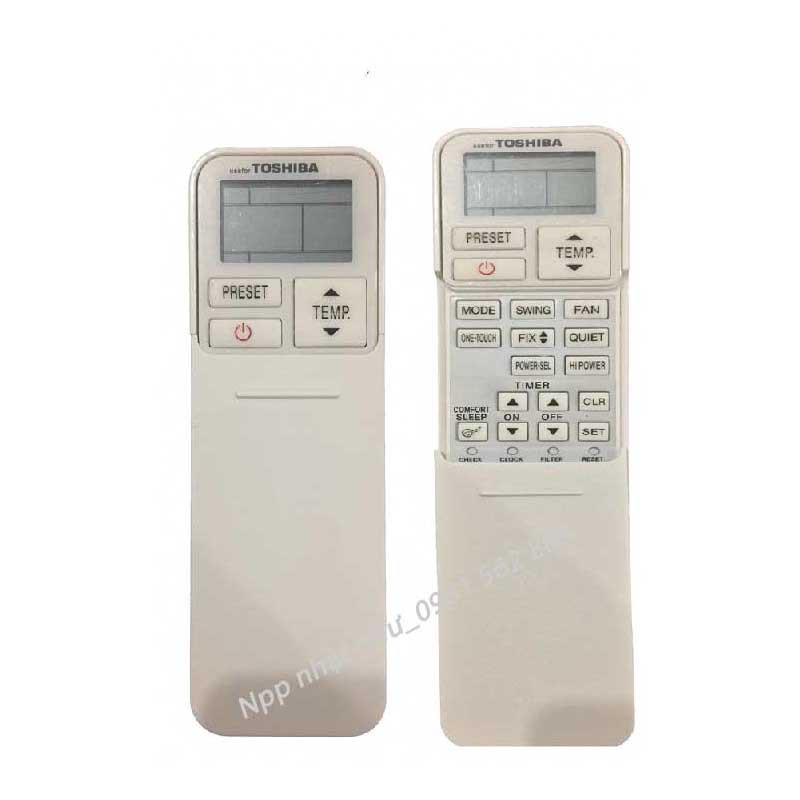 Remote Điều Khiển  Máy Lạnh TOSHIBA RAS-XXX KCV-V  (3 Nút Nắp Trượt)_Bảo Hành Đổi Mới