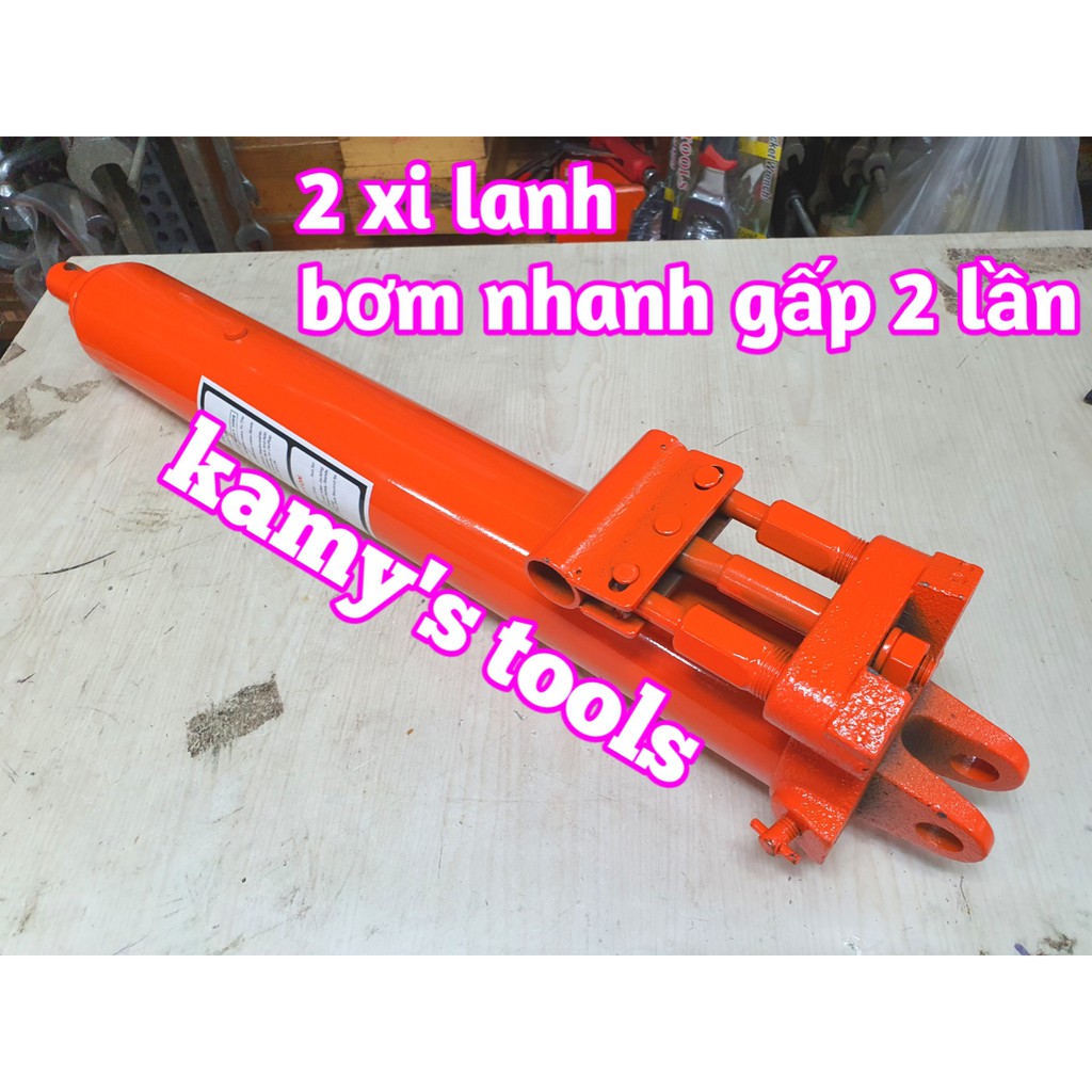 Cẩu móc động cơ ô tô 2 tấn nặng 84kg 2 xy lanh bơm nhanh gấp 2 lần