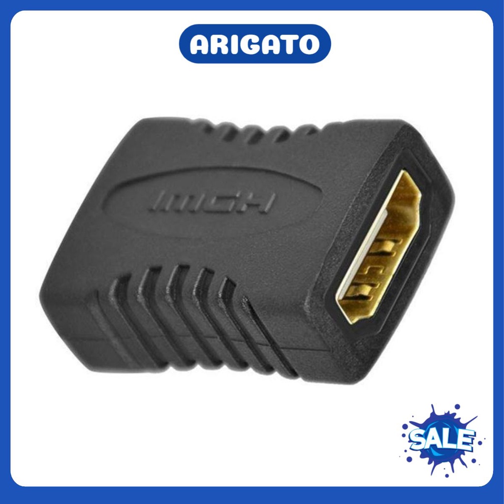 Đầu nối HDMI 2 đầu âm dùng nối dài dây HDMI từ dây ngắn thành dài giá rẻ ARIGATO