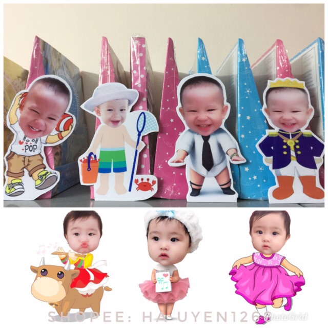 [Video SP thật] Chibi cho bé 25cm - Tặng bảng tên để bàn