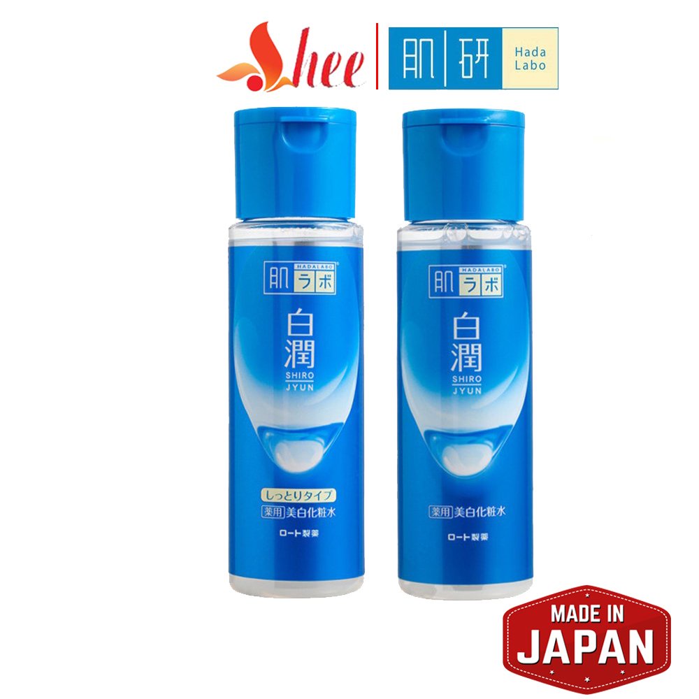 (PREMIUM 2021) Nước Hoa Hồng Hada Labo Gokujun Whitening Lotion Rohto Dưỡng Trắng Nhật Bản 170ml