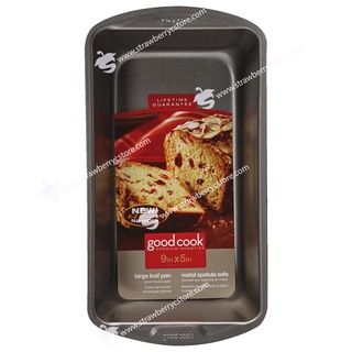 Khuôn làm bánh nướng bánh chống dính goodcook 04026 9 in. x 5 in. nonstick steel loaf and cake pan, gray