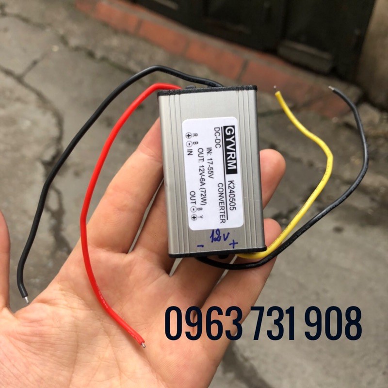 BỘ CHUYỂN ĐỔI NGUỒN ĐIỆN 24V XUỐNG 12V 6A CHỐNG NƯỚC