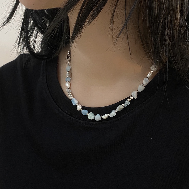 Vòng cổ Đính Ngọc Trai Phong Cách Âu Mỹ Cổ Điển Dành Cho Nữ