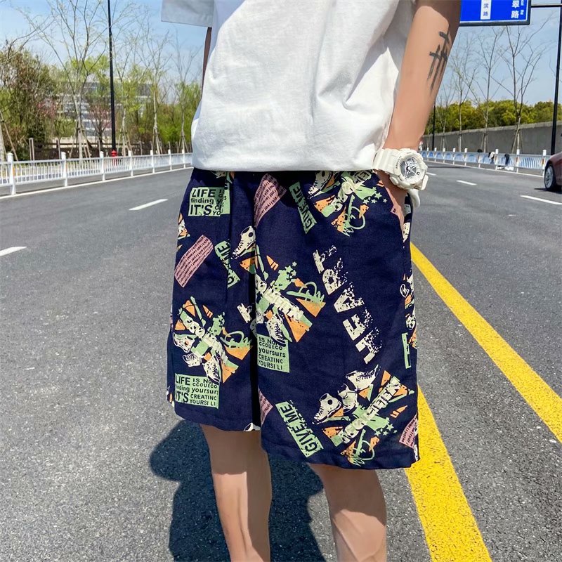 Kích Thước M-5XL. Quần Short Vải Siêu Nhẹ Ống Thẳng Thời Trang Đường Phố Hàn Quốc 2022 Cho Nam