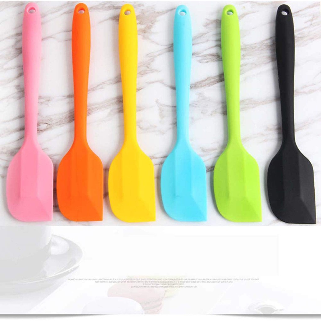 [Dụng cụ làm bánh] Phới Trộn Bột Làm Bánh Silicon, Cây Vét Spatula, phới xào nấu đồ ăn, vá silicon nấu ăn