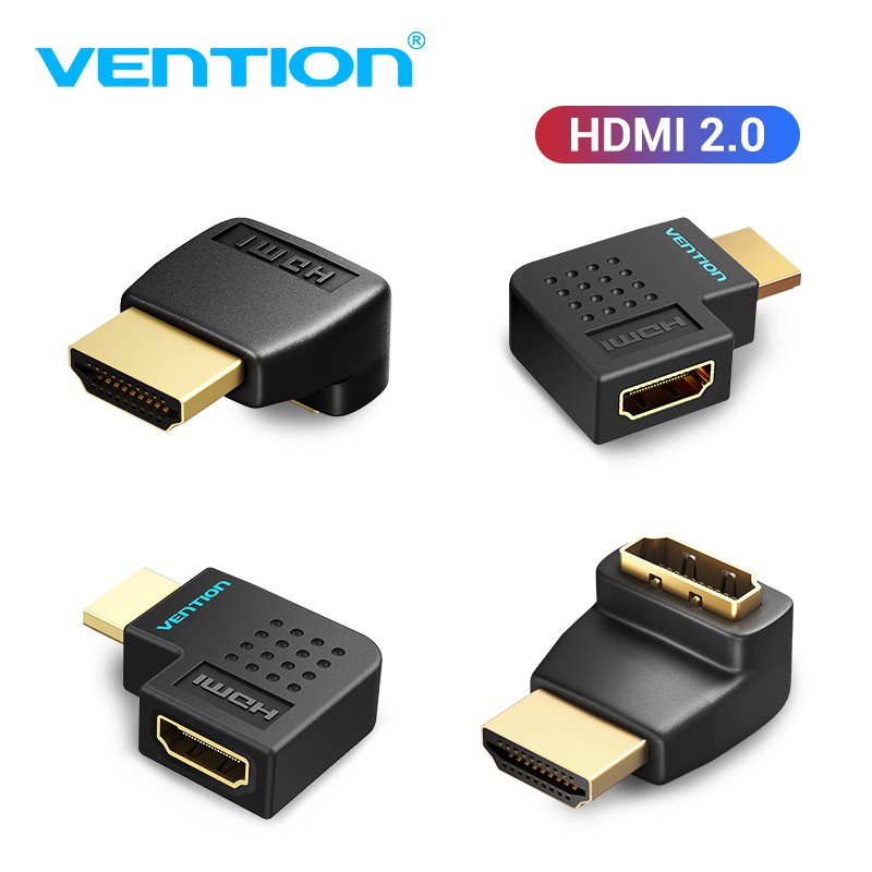 Đầu Nối HDMI VENTION Góc 90 Độ 4k 3D 1080P