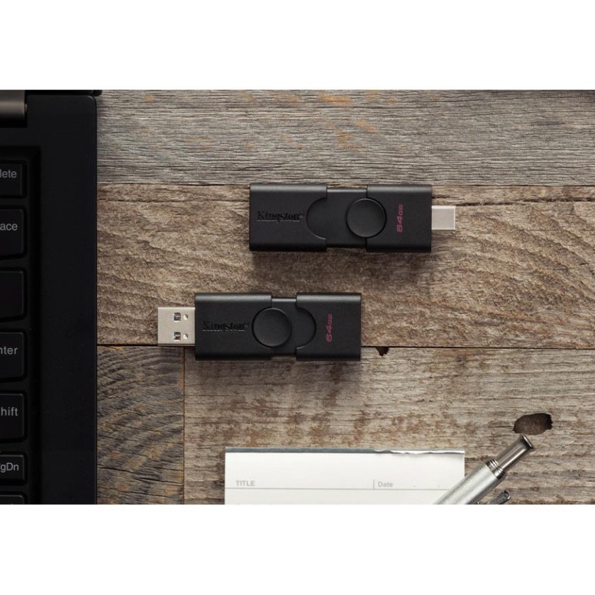 USB Kingston 3.2 Gen 1 32Gb DataTraveler Duo Cổng Type A và Type C DTDE/32GB - Hàng chính hãng